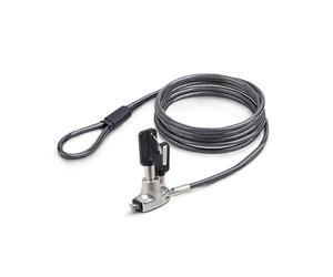 StarTech Antivol Fin à Clé pour PC Portable, 1,5m, Noble Wedge | Jeu de 2 clés, Acier 4mm anti-coupure, Tête pivotante 180 degrés, Mousse EVA anti-rayures