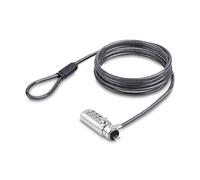 StarTech Antivol Fin à Combinaison pour PC Portable, 1,5m, Noble Wedge | Code 4 chiffres, 10000 combinaisons, Acier au carbone 4mm anti-coupure, Testé à 27kg