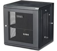 StarTech Armoire Murale 12U, 19", 4 Montants, 43,1cm Profondeur (RK12WALHM) | Etagere 1U, Kit de rack serveur, Reseau, Livree assemblee, Verrouillable