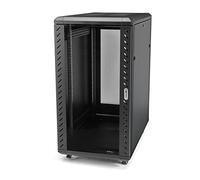 StarTech Armoire Serveur 22U 4 Montants 19", Prof 83cm, 800kg (RK2236BKF) | Rack fermé, Coffret informatique, Compatible EIA/ECA-310-E, Roulettes incluses