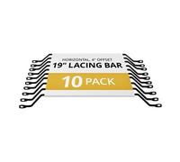 StarTech - Barre horizontale de gestion de câbles CMLB104 - Offset 10 cm - 1U - Pack de 10