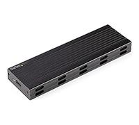 StarTech.com Boitier USB-C 10Gbps vers M.2 NVMe ou M.2 SATA SSD - Boitier Aluminium Externe Portable M.2 PCIe/SATA NGFF SSD - Câbles Hôte USB Type-C & USB-A - Compatible 2230/2242/2260/2280