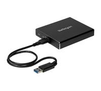 StarTech Boîtier USB 3.1 (10 Gb/s) dual slot pour SSD M.2 SATA avec RAID - Boîtier USB 3.1 2x SSD - USB-A et USB-C - Aluminium - Baie de stockage flash - 2 Baies - USB 3.1 (externe) - pour P/N: TBLT3M