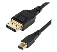 StarTech Câble 2m certifié VESA mDP vers DP 1.4 8K 60Hz HBR3 HDR 4K - Câble DisplayPort - Mini DisplayPort (M) verrouillé pour DisplayPort (M) verrouillé - DisplayPort 1.4 - 2 m - support 8K - noir