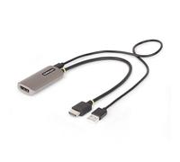 StarTech Câble adaptateur HDMI vers DisplayPort – HDMI 2.1 vers DP 1.4, actif, 30 cm, 8K 60 Hz