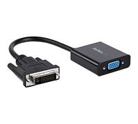 StarTech Câble Adaptateur Actif DVI-D vers VGA, 1080p, Noir (DVI2VGAE) | Convertisseur DVI-D vers HD15, Mâle/Femelle, Sans alimentation externe
