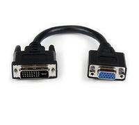 StarTech.com Câble adaptateur DVI vers VGA de 20cm - Convertisseur DVI-I vers HD15 - M/F