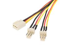 StarTech Câble alim. en Y ventilateur TX3 - 1x F / 2x M - 30cm (TX3SPLIT12) | Répartiteur ventilateur, Splitter Molex, 3 broches, dock