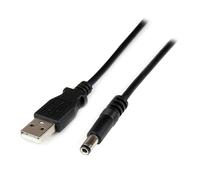 StarTech.com Câble d'alimentation USB vers connecteur annulaire type N – USB A vers 5,5 mm – 5 V 1 m