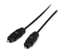 StarTech Câble Audio Optique Numérique Fin 4,5m, Mâle vers Mâle (THINTOS15) | Toslink SPDIF, Connecteurs plaqués or, Résistance EMI/RFI