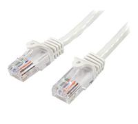 StarTech Câble réseau Cat5e UTP 1 m – RJ45 M/M – Anti-accroc – Blanc