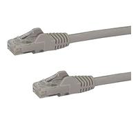 StarTech Câble Cat6 10m Anti-Accrochage, PoE 100W, Gris (N6PATC10MGR) | Câble Ethernet UTP, Cordon de brassage RJ45, Fil de cuivre pur 24AWG, Testé individuellement, Décharge de traction