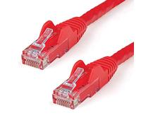 StarTech Câble Ethernet CAT6 – 7,5 m, 10 Gbit/s, RJ45 sans crochet 650 MHz – Rouge