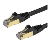 StarTech Câble CAT6a 50cm RJ45 Blindé 10GbE Noir (6ASPAT50CMBK)