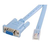 StarTech Câble Console RJ45 vers DB9 1,8m Cisco, M/F, Bleu (DB9CONCABL6)