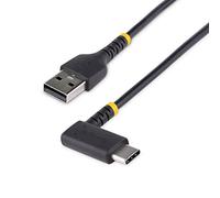 StarTech Câble USB-A vers USB-C 15 cm – Robuste fibre d'aramide, Charge Rapide 3A USB 2.0 Noir