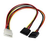 StarTech.com Câble d'Alimentation Adaptateur en Y Molex vers Double SATA - 30 cm