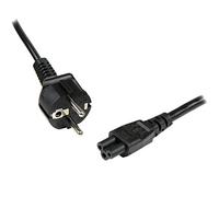 StarTech Câble d'alimentation PC Portable de 3m - EU à C5 (753E-3M-POWER-LE | Cordon Trèfle IEC 60320 C5, 18AWG, Clover Leaf, Mickey Mouse, Noir