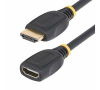 Startech Câble d'Extension HDMI 2.0 de 2 m, Câble HDMI, 4K60Hz, M/F - High Speed - câble de rallonge HDMI - HDMI mâle pour HDMI femelle - 2 m - blindé - noir - passif, support pour 4K60Hz