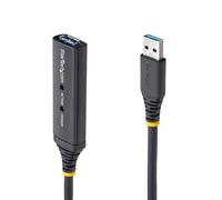 StarTech Câble d'extension USB actif USB 3.2 Gen 1 5 m USB-A mâle/femelle 5V 2A Noir