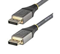 StarTech Câble DisplayPort 1.4 Certifié VESA 2m, 8K 60Hz, HDR10, Noir | 4K 120Hz, HDR10, MST, 32 canaux audio, 34 AWG, Mâle vers Mâle, Connecteurs plaqués or