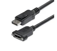 StarTech.com Câble DisplayPort à Montage sur Panneau de 91cm - 4K x 2K - Câble d'Extension DP 1.2 M/F - Câble d'Extension Vidéo DP avec Connecteur DP à Montage sur Panneau - Câble pour Moniteur DP