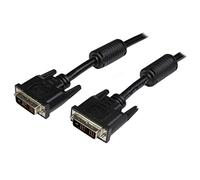 StarTech Câble DVI-D Single Link 5m, Mâle vers Mâle, Noir (DVIDSMM5M) | Cordon vidéo pour écran numérique, 1920x1200, Blindage aluminium-Mylar