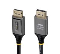 StarTech.com Câble DisplayPort 2.1 DP80 certifié VESA 1m UHBR20 10K/8K 60Hz non compressé 16K 60Hz/8K 240Hz avec DSC 1.2a HDCP 2.3 HDR10 MST