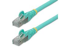 StarTech.com Câble Ethernet CAT6a 10 m – LSZH, 10 Gb/s 100W PoE S/FTP – Turquoise