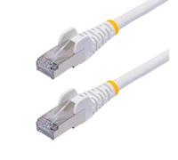 StarTech.com Câble Ethernet CAT8 Blanc de 12m, RJ45 Snagless, 25G/40G, 2000MHz, 100W PoE++, S/FTP, Fil de Cuivre Pur 26AWG, LSZH, Cordon de Raccordement Réseau Blindé avec Serre-Câble, Testé par Fluke Channel