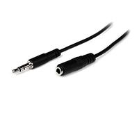 StarTech Câble audio Jack 3,5 mm Mâle/Femelle – Rallonge stéréo 2 m
