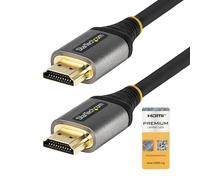 StarTech.com Câble HDMI 2.0 Certifié Premium de 5m - Câble HDMI Ultra HD 4K 60Hz Haut Débit - HDR10, ARC - Cordon Vidéo HDMI 2.0 UHD - Pour Moniteurs, Écrans, Téléviseurs UHD - M/M