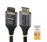 StarTech Câble HDMI haut débit certifié haut débit de 2,4 m, 4K 60 Hz/1440p 144 Hz UHD, câble HDMI 2.0 haute flexibilité avec HDR10/ARC, 18 Gbit/s