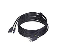 StarTech.com Câble KVM HDMI et USB 5Gbps 3 m – 4K60Hz HDR10 – HDMI/USB A→B – Noir