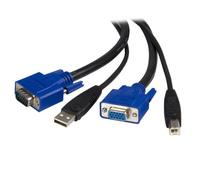 StarTech Câble KVM SVUSB2N1_15 – universel 2 en 1 VGA et USB