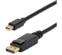 StarTech Câble Mini DisplayPort vers DisplayPort, 91cm, Noir (MDP2DPMM3) | Câble mDP vers DP 1.2 4K x 2K UHD, Cordon de Conversion, pour Moniteur