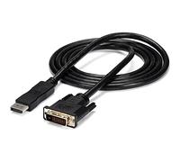 StarTech Câble passif DisplayPort vers DVI-D, 1,8m, 1920x1200 (DP2DVIMM6) | Câble adaptateur, DP 1.2 vers DVI-D, Single Link, 1080p 60Hz, HDCP 1.3, Mâle/Mâle