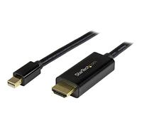 StarTech Câble adaptateur Mini DisplayPort vers HDMI 2.0 MDP2HDMM5MB 5 m 4K 30 Hz Noir