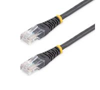 StarTech.com Câble patch UTP Cat5e de 15 m avec RJ45 moulé noir - Cordon de connexion de 15 m