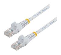 Startech Câble réseau Cat5e UTP sans crochet - 50 cm Blanc - Cordon Ethernet RJ45 anti-accroc - Câble patch - Cordon de raccordement - RJ-45 (M) pour RJ-45 (M) - 50 cm - UTP - CAT 5e - sans crochet, b