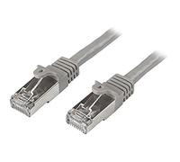 StarTech.com Câble réseau Cat6 blindé SFTP sans crochet de 3 m - Cordon Ethernet RJ45 anti-accroc - M/M - Gris