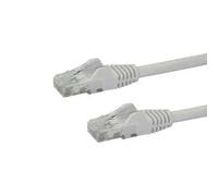 StarTech.com Câble réseau Cat6 Gigabit UTP sans crochet de 2m - Cordon Ethernet RJ45 anti-accroc - M/M - Blanc