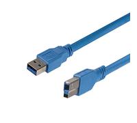 StarTech Câble SuperSpeed USB 3.0 USB Type A / USB Type B M/M 1,8 m Bleu (Import Royaume Uni)
