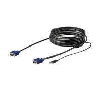 Câble switch KVM USB VGA de 4,6 m pour consoles StarTech.com - Câble vidéo / USB - mini-VGA (M) pour USB, HD-15 (VGA) (M) - 4.6 m - pour P/N: