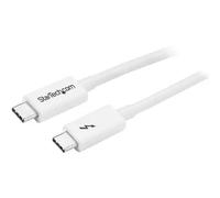 StarTech.com Câble Thunderbolt 3 de 1 m - 20 Gb/s - Compatible Thunderbolt, USB et DisplayPort - Blanc