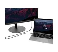 StarTech Câble Thunderbolt 3 de 2 m avec Power Delivery 100 W - 40 Gbps (TBLT3MM2MA) - Câble Thunderbolt - USB-C (M) pour USB-C (M) - Thunderbolt 3 / USB / DisplayPort - 2 m - support 4K - noir - pour