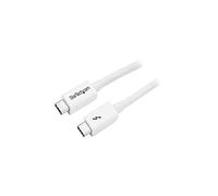 StarTech Câble Thunderbolt 3 Passif 1m 20Gbps 100W PD 4K USB-C Blanc