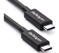 StarTech Câble Thunderbolt 3 Passif 50cm 40Gbps 100W PD 5K USB-C Noir | Certifié Intel Thunderbolt, Compatible USB4 Thunderbolt 4, 5K 60Hz, Double 4K 60Hz