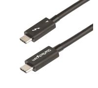 StarTech.com Câble Thunderbolt 4 de 50cm - 40Gbps - 100W Power Delivery - Vidéo 4K/8K - Cordon Thunderbolt Certifié par Intel - Compatible avec USB 4/Thunderbolt 3/USB 3.2/USB Type-C/DisplayPort