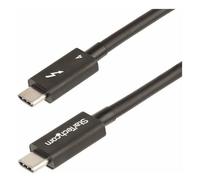 StarTech Câble Thunderbolt 4 de 1m - 40Gbps - 100W PD - Vidéo 4K/8K - Câble Thunderbolt - Thunderbolt 4 (M) pour Thunderbolt 4 (M) - USB4/Thunderbolt 3/USB 3.2/USB Type-C/DisplayPort - 1 m - support 4